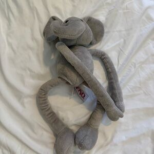 FAO Schwartz Long Sliding Adjustable Arms & Legs Elephant Plush Toy